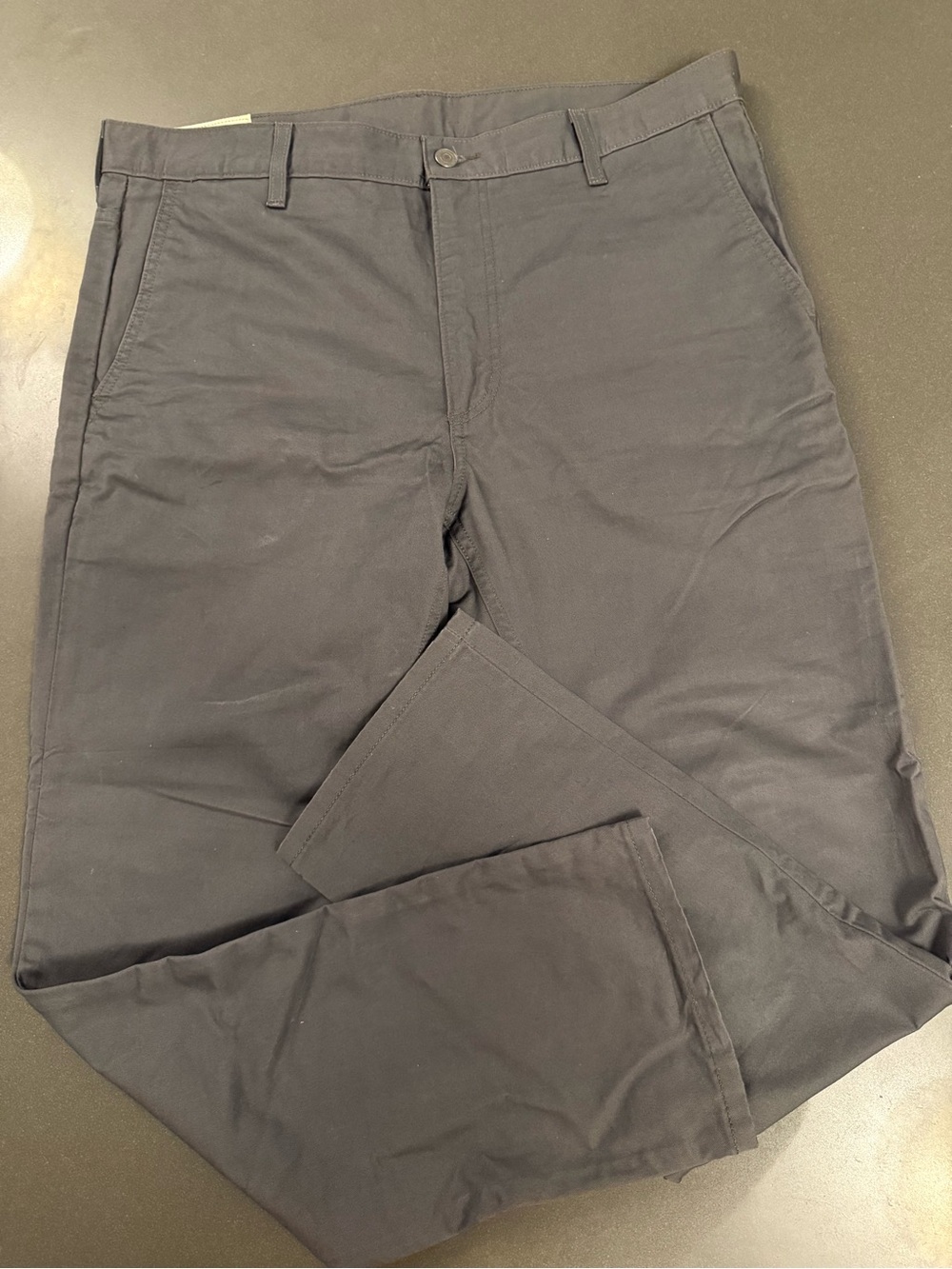 Men's Levi’s Classic Straight Leg Pants - Charcoal. Like new. 36/30